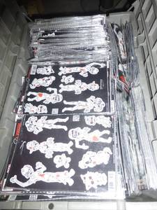 Box full of Zombie family stickers