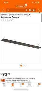 lot 69 image: Progress Lighting Accessory Canopy ($74 Retail Value)