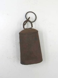 lot 24 image: Antique Cow Bell Goat Bell. Farmhouse.