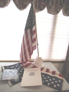 lot 71 image: Lot of United States of America Flags & US Department of Interior Fish & Wildlife Service Large Booklet. Patriotic. USA.