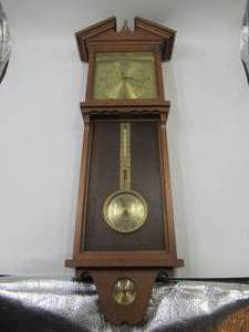 lot 73 image: Vintage Wall BarometerWeather Instrument.