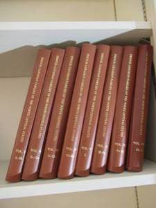 lot 94 image: Lot of 8 Hardcover Books. French Canadian Families of North Central States. Collectible books.