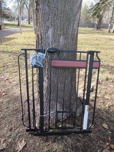 lot 196 image: Carlson Metal Pet Gate.