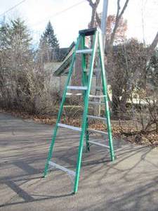 lot 211 image: Keller 8 ft Fiberglass Step Ladder.