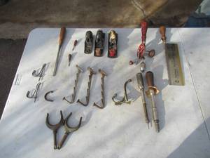 lot 223 image: Lot of various hand tools. One Stanley. 
