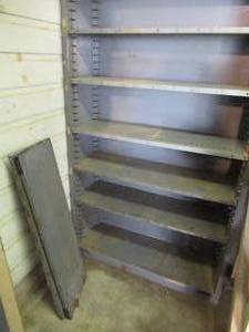 lot 243 image: Heavy Duty Metal Shelving Unit.