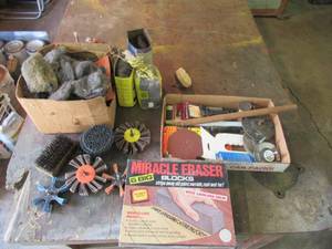 lot 244 image: Lot of Steel Wool & Sand Paper