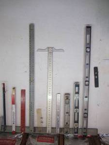 lot 260 image: Lot of Rulers & Levels