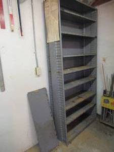 lot 261 image: Heavy Duty Steel Shelving.