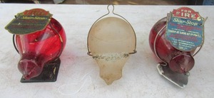 lot 277 image: 3 Antique Shur Star Fire extinguishers