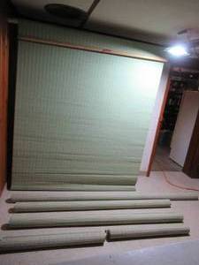 lot 291 image: &nbspVintage Window Wood Roller Shades. Various sizes. Era 19601970. Retro.