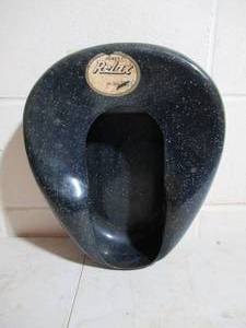 lot 302 image: Vintage Jones Relax Blue Enamel #508 Bed Pan. Granny Cottage Core. Farmhouse.