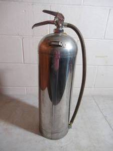 lot 312 image: 2 12 Gallon Stainless Steel Fire Extinguisher. General Model WS900