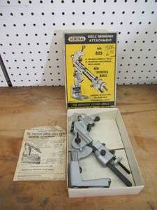 lot 356 image: Vintage Sharpening DrillDrill Grinding Attachment. General Hardware Mfg.