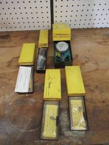 lot 358 image: 5 Vintage Central Tool Co. Precision Gauges & Contents in original boxes.