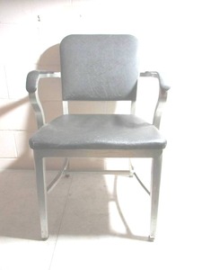 lot 389 image: Vintage Metal Chair. Goodform. Aluminum.