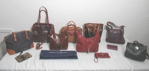 lot 76 image: Lot of Designer Purses. Coach. Dooney & Burke and more.