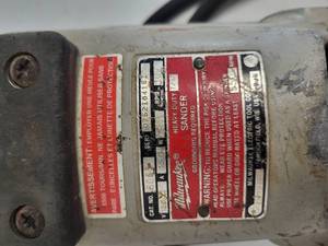 Milwaukee Heavy Duty Sander With Concrete Wheel
