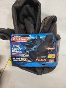 Dickies Heavy Duty Seat Covers (NIB), & Milwaukee M12 Chargers (3)
