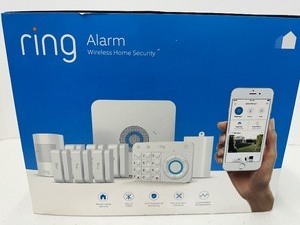 lot 49 image: Ring Alarm Wireless Security Kit Home System - 10 Piece Kit&nbspDefective Main Box - Power  Charging port pushed in Untested Further
