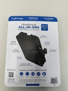 lot 36 image: MyCharge PowerHub Max 15,000mAh All in One open box condition.