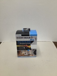 lot 37 image: Motion Detecting 360-Degree IndoorOutdoor Wi-Fi Home Security Camera with Light new open box.
