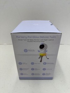 lot 15 image: Hubble Connected Nursery Pal Glow Deluxe Twin 1080p HD Baby Monitor, HCSNPGLHDL2 - Open Box Like New