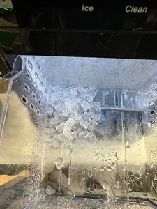 lot 13 image: Frigidaire 44 lbs. Freestanding Crunchy Nugget Ice Maker in Stainless Steel and Black - Customer Return Tested Works