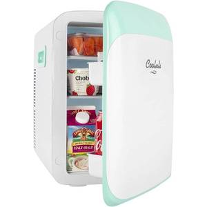 lot 40 image: Cooluli - Classic 0.53 cu. ft. Retro Mini Fridge in Turquoise without Freezer  - Like New Unused - Small -