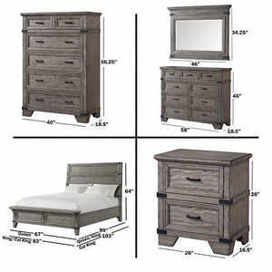 lot 21 image: Silverwood Bedroom Collection 2 Drawer Nightstand Like new Unused - Minor Scratches  cosmetic marks.