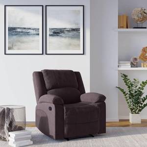 lot 8 image: Like New Relax A Lounger Preston 38 in. Width Big and Tall Beige Microfiber 1 Position Recliner