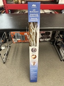 lot 53 image: Evergreen LED Birch Branch with Batteries 39 2-pack new