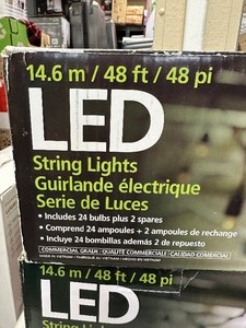 3 Boxes  Sets Feit 48 LED Filament String Lights Open box condition - Tested Working