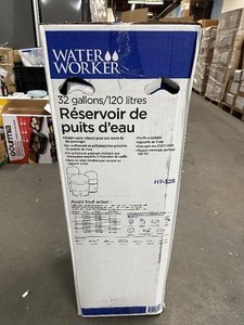 lot 62 image: Unused Damaged - Dent in Tank  Handle - Water Worker 32 Gal. Pressurized Well Tank HT32B