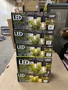 lot 19 image: 5 Boxes of Feit 48 LED Filament String Lights