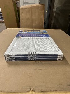 lot 53 image: 3 Pack 3M Filtrete Premium MPR 2200 16x25x1 Elite Allergen Reduction HVAC Air Filter, New Slight Damage to corner - ok
