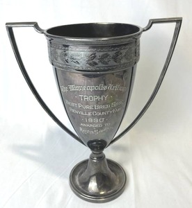 1930 Minneapolis Tribune 11.25 Trophy for Best Pure Bred Sire (Renville County Fair) Awarded to Arthur Sprengeler