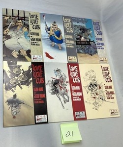 Vintage Lone Wolf and Cub Comics #1, 2, 3, 4, 8, and 10 in Nice Condition