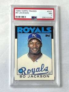 1986 Topps Traded #50T Bo Jackson RC PSA 7