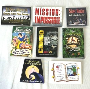 Vintage Blockbuster Movie Pinback Button Lot