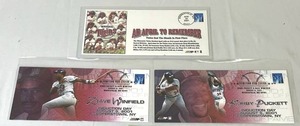 Minnesota Twins USPS Stamped Collectors Envelopes - Kirby Puckett & Dave Winfield  2001 An April to Remember