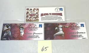Minnesota Twins USPS Stamped Collectors Envelopes - Kirby Puckett & Dave Winfield  2001 An April to Remember