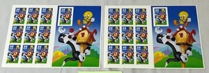 (20) New 32-Cent Sylvester and Tweety Bird Adhesive Stamps