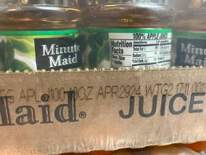 Minute Maid Apple Juice