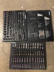 lot 36 image: Husky Mechanics Tool Set in EVA Trays (290-Piece)  Customer Returns See Pictures