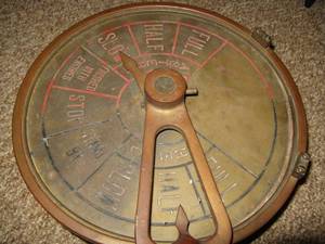 lot 143 image: Antique Brass and Copper Ships Control