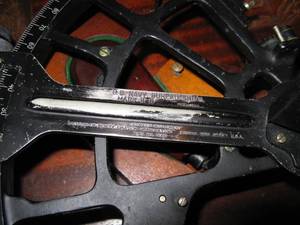 lot 163 image: US Navy Mark 1 Sextant in Case 1941