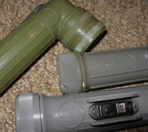 lot 170 image: Lot of 3 WWII Era Military Flashlights