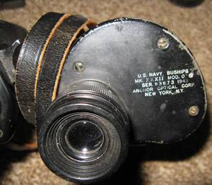 lot 176 image: WWII US Navy Binoculars, Mk 30, Mod 0  c1944 and Mk XXXII, Mod 0, c1943 in Case