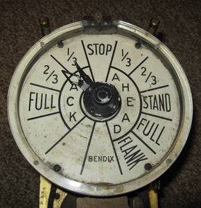 lot 178 image: HEAVY Brass WWII Era Ships Telegraph Autosyn Generator